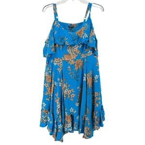 Torrid Womens Cold Shoulder Dress Size 1 Pockets Babydoll Boho Sundress Summer